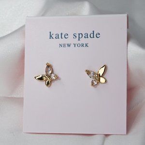 Kate Spade Social Butterfly Gold Studs (NEW with DUST BAG)